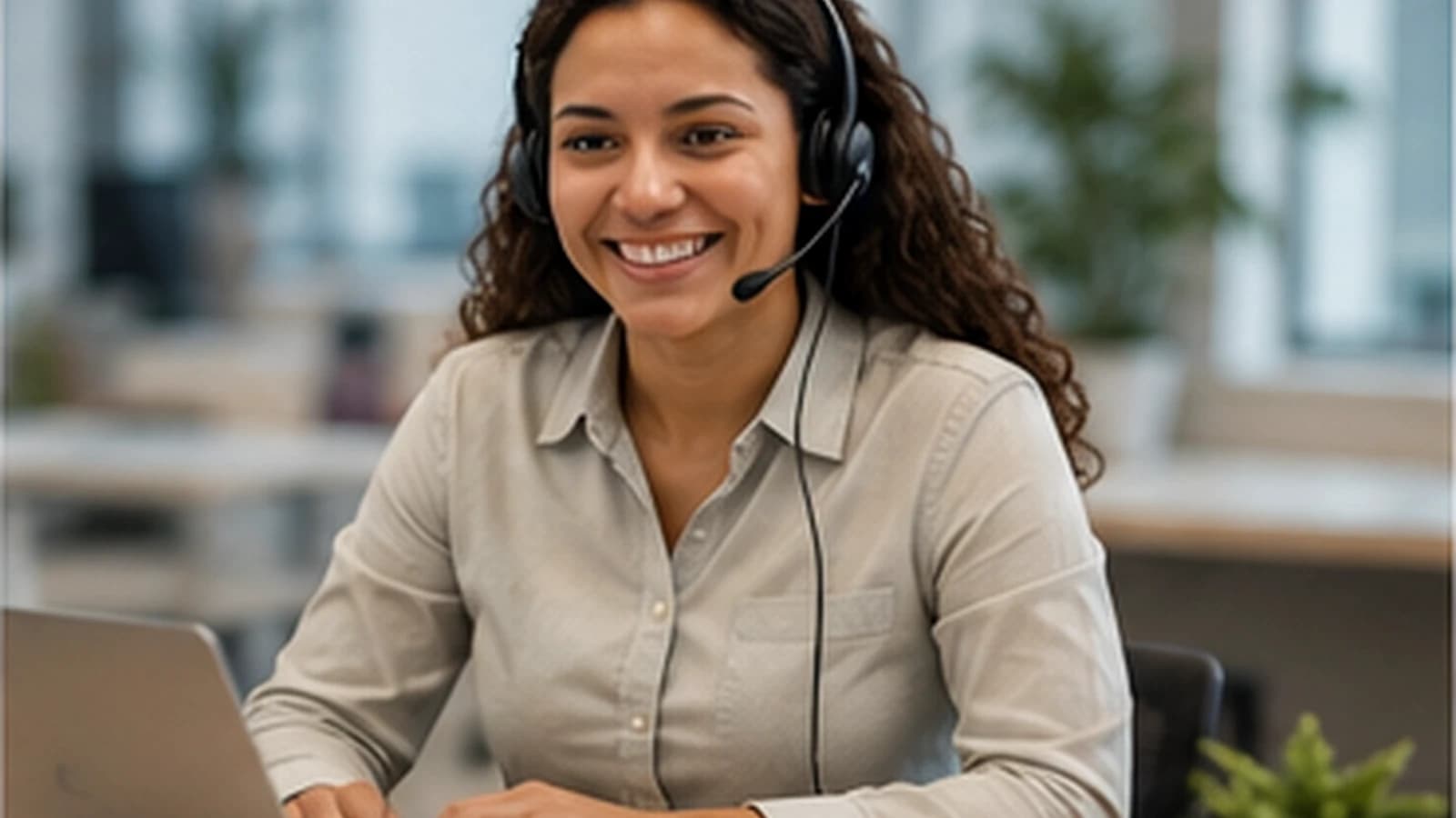 Recruitment support team member responding to a candidate enquiry